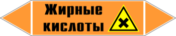 Маркировка трубопровода "жирные кислоты" (k16, пленка, 507х105 мм)" - Маркировка трубопроводов - Маркировки трубопроводов "КИСЛОТА" - . Магазин Znakstend.ru